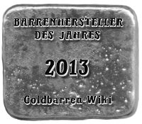 Silberbarren - Hersteller des Jahres 2013